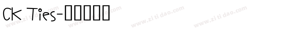 CK Ties字体转换